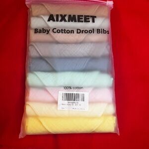 Soft Cotton Baby Bibs - Pastel Collection